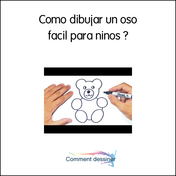 Como dibujar un oso facil para niños